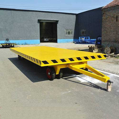 黑河定制5吨平板车 牵引式平板拖车 工厂运输车电动平车